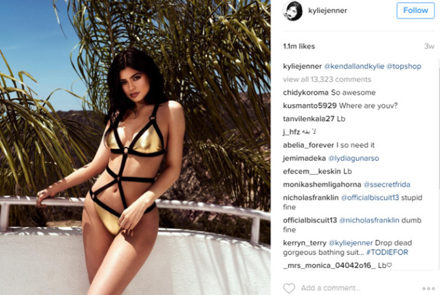 Nuor. iš https://www.instagram.com/kyliejenner/